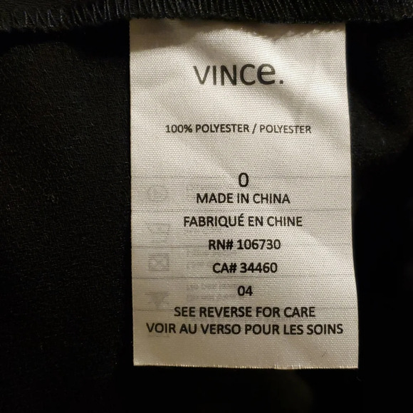 Vince black jumpsuit romper convertible sleeve euc - Picture 7 of 8